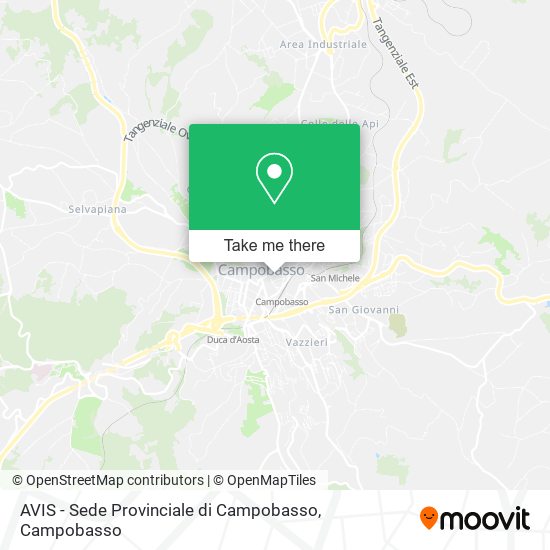 AVIS - Sede Provinciale di Campobasso map