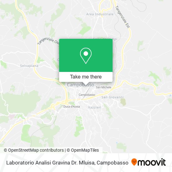 Laboratorio Analisi Gravina Dr. Mluisa map