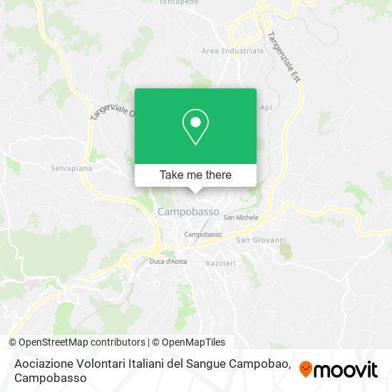 Aociazione Volontari Italiani del Sangue Campobao map