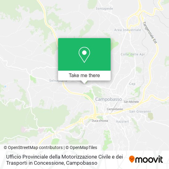 Ufficio Provinciale della Motorizzazione Civile e dei Trasporti in Concessione map