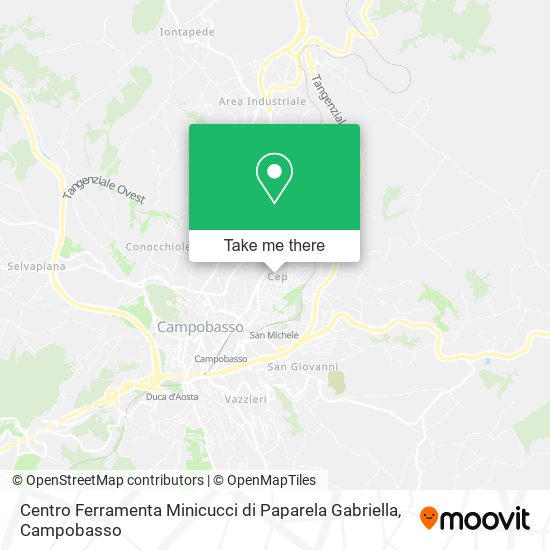 Centro Ferramenta Minicucci di Paparela Gabriella map