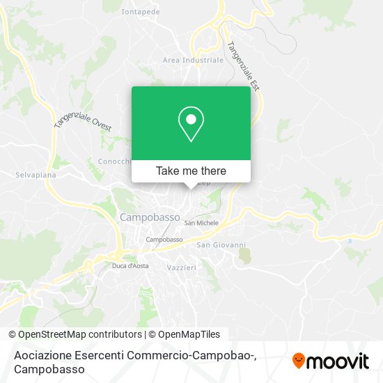 Aociazione Esercenti Commercio-Campobao- map