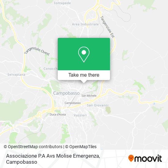 Associazione P.A Avs Molise Emergenza map