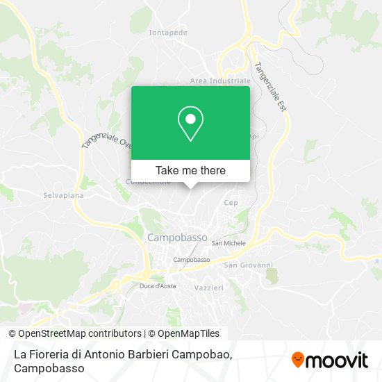 La Fioreria di Antonio Barbieri Campobao map