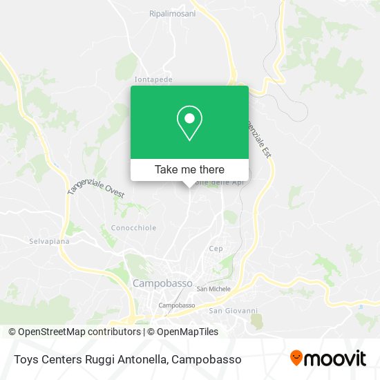 Toys Centers Ruggi Antonella map