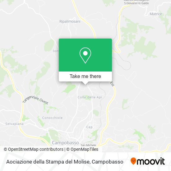 Aociazione della Stampa del Molise map