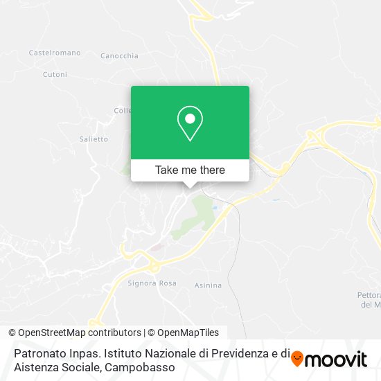 Patronato Inpas. Istituto Nazionale di Previdenza e di Aistenza Sociale map