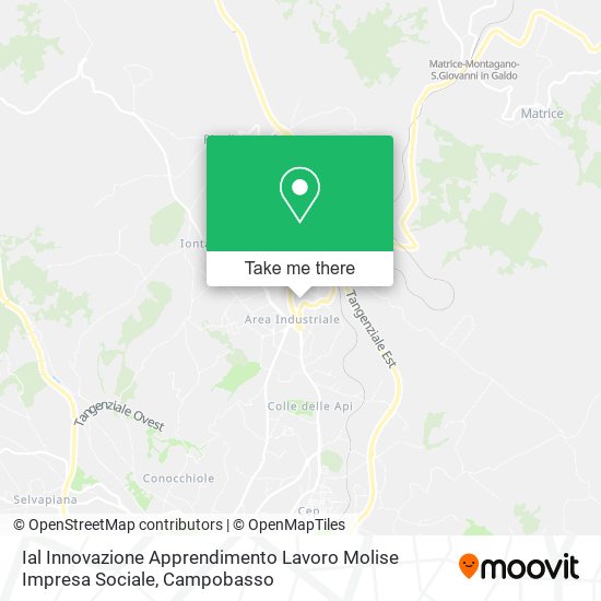 Ial Innovazione Apprendimento Lavoro Molise Impresa Sociale map