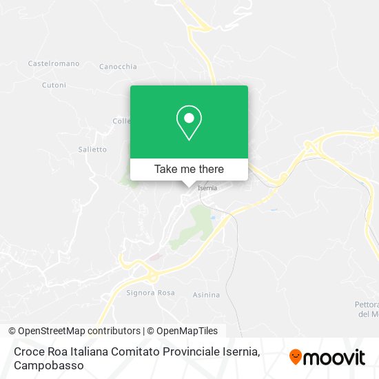 Croce Roa Italiana Comitato Provinciale Isernia map