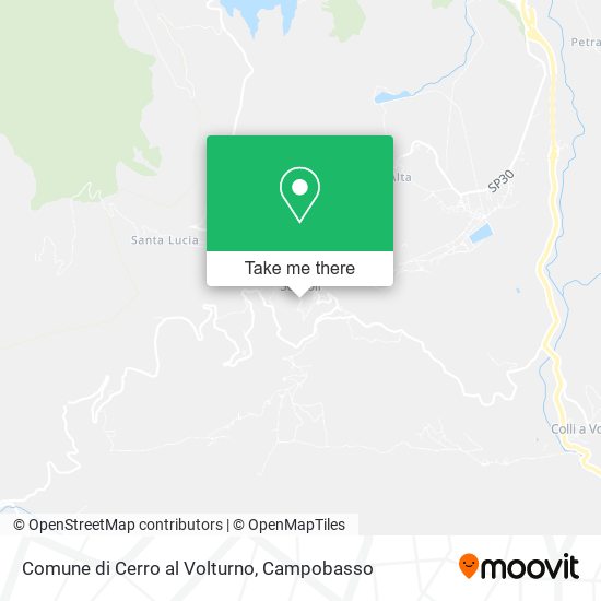 Comune di Cerro al Volturno map