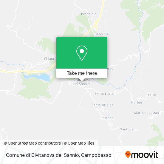 Comune di Civitanova del Sannio map