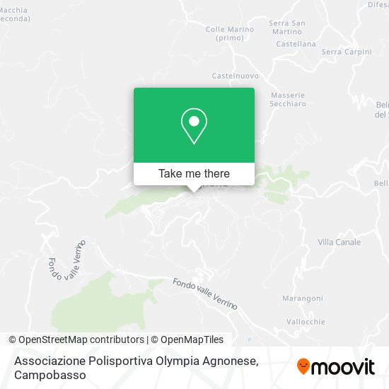 Associazione Polisportiva Olympia Agnonese map