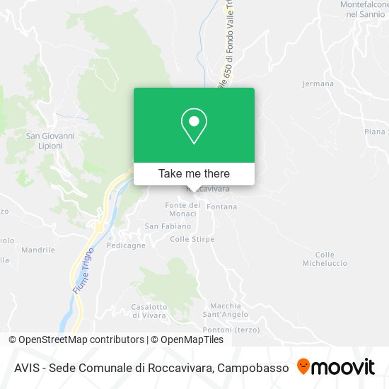 AVIS - Sede Comunale di Roccavivara map