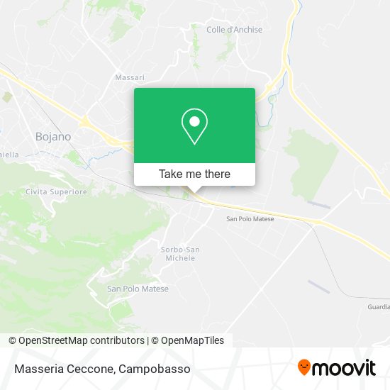 Masseria Ceccone map
