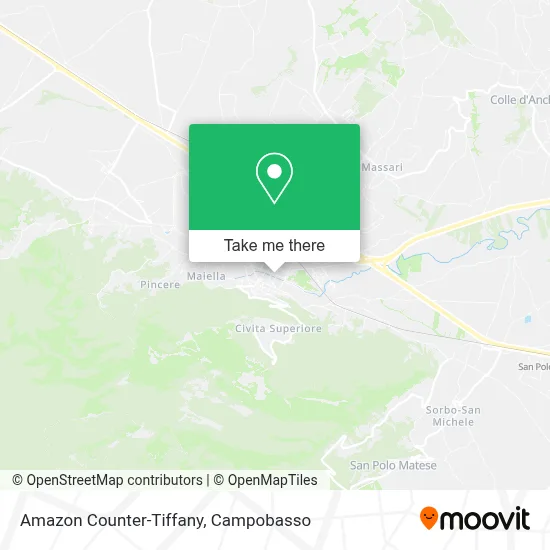 Amazon Counter-Tiffany map