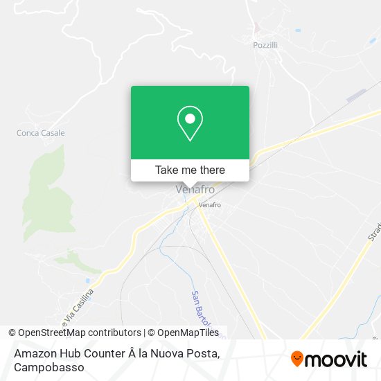 Amazon Hub Counter Â la Nuova Posta map