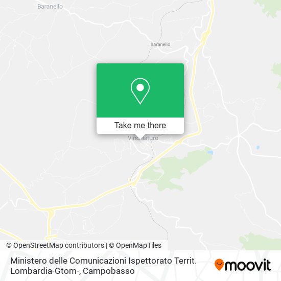 Ministero delle Comunicazioni Ispettorato Territ. Lombardia-Gtom- map