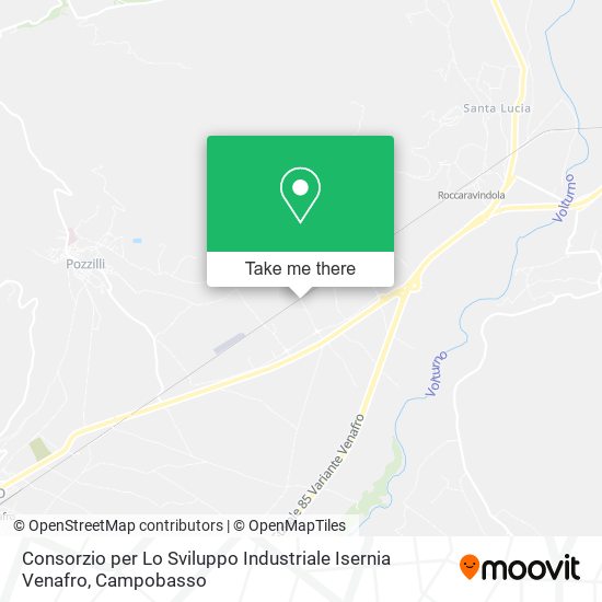 Consorzio per Lo Sviluppo Industriale Isernia Venafro map