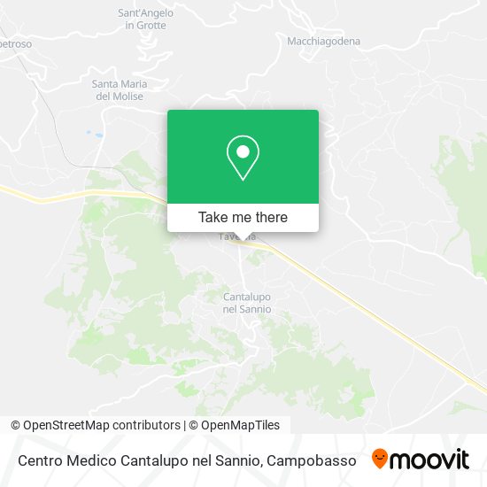 Centro Medico Cantalupo nel Sannio map