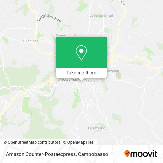 Amazon Counter-Postaexpress map