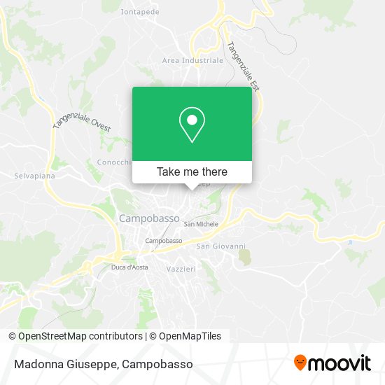 Madonna Giuseppe map