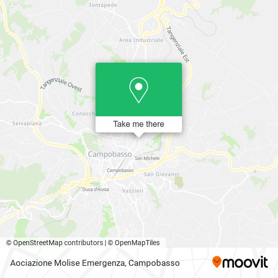 Aociazione Molise Emergenza map