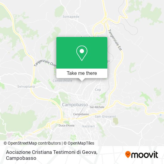 Aociazione Cristiana Testimoni di Geova map