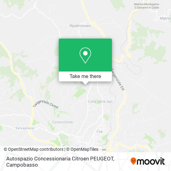 Autospazio Concessionaria Citroen PEUGEOT map