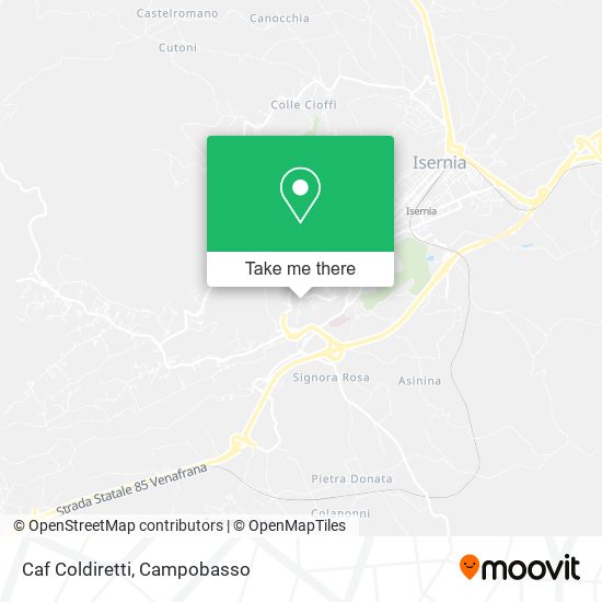 Caf Coldiretti map