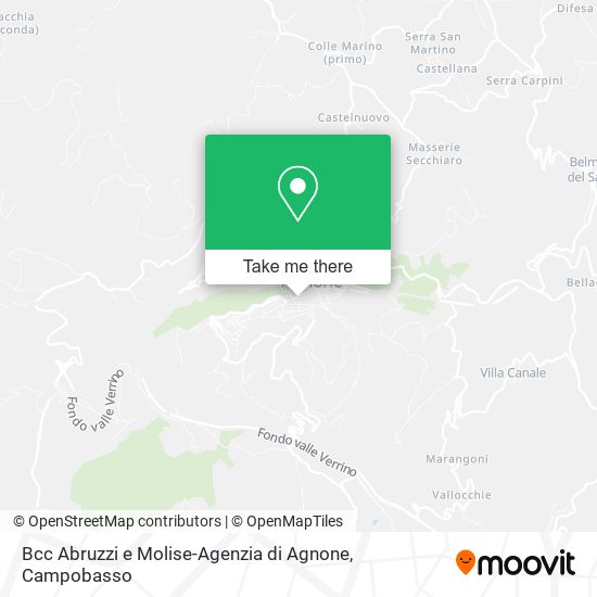 Bcc Abruzzi e Molise-Agenzia di Agnone map