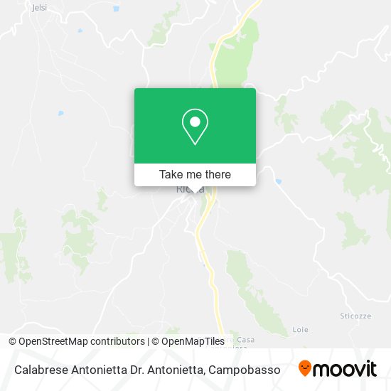 Calabrese Antonietta Dr. Antonietta map