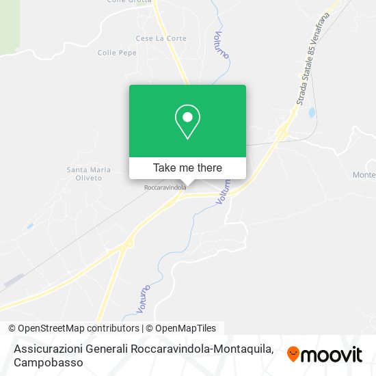 Assicurazioni Generali Roccaravindola-Montaquila map