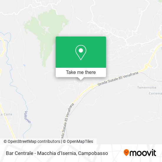 Bar Centrale - Macchia d'Isernia map