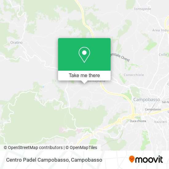 Centro Padel Campobasso map