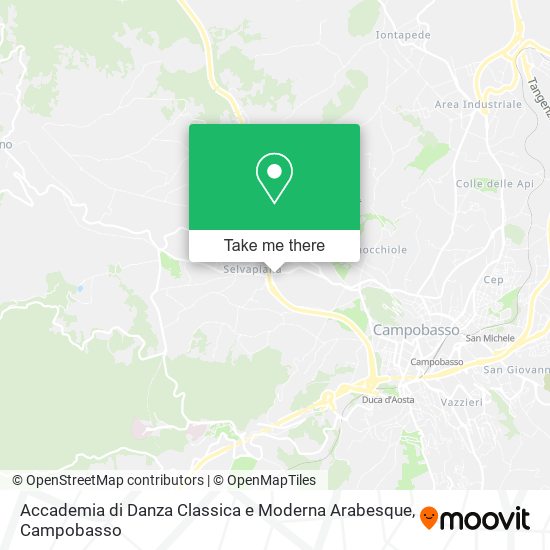 Accademia di Danza Classica e Moderna Arabesque map