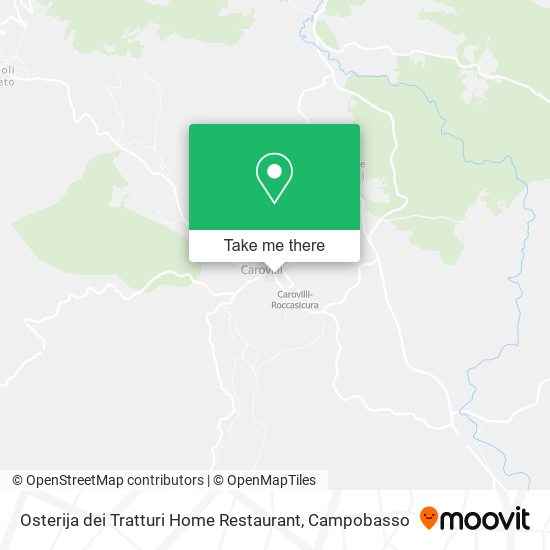 Osterija dei Tratturi Home Restaurant map