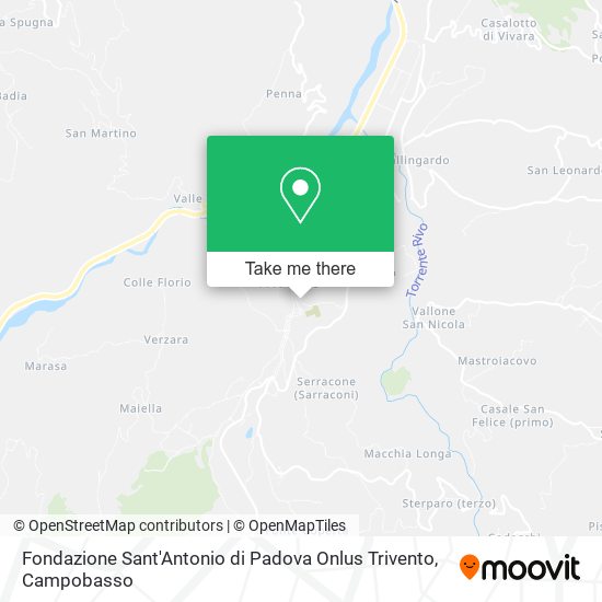 Fondazione Sant'Antonio di Padova Onlus Trivento map