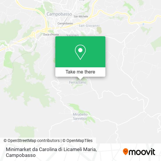 Minimarket da Carolina di Licameli Maria map