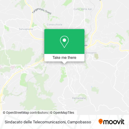 Sindacato delle Telecomunicazioni map