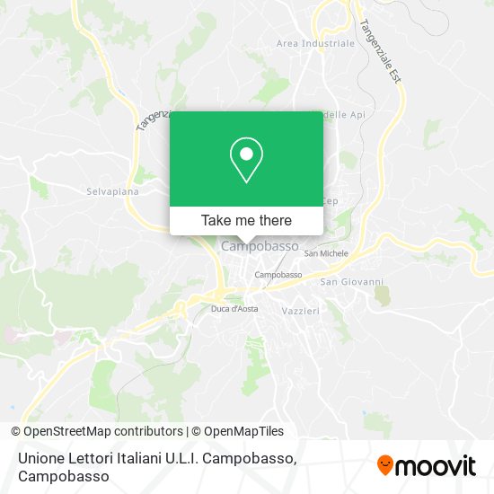 Unione Lettori Italiani U.L.I. Campobasso map