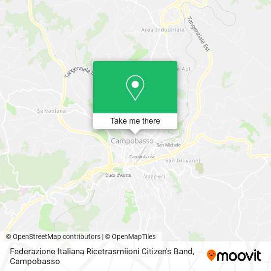 Federazione Italiana Ricetrasmiioni Citizen's Band map