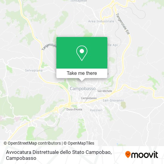 Avvocatura Distrettuale dello Stato Campobao map