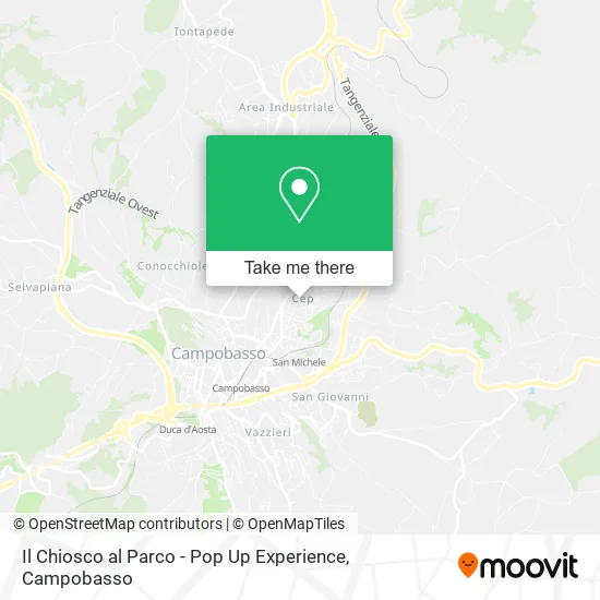 The Kiosk at the Park - Pop Up Experience map