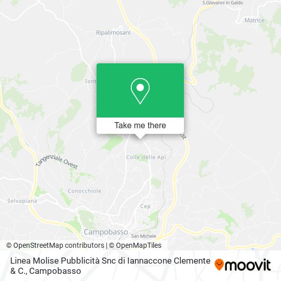 Linea Molise Pubblicità Snc di Iannaccone Clemente & C. map
