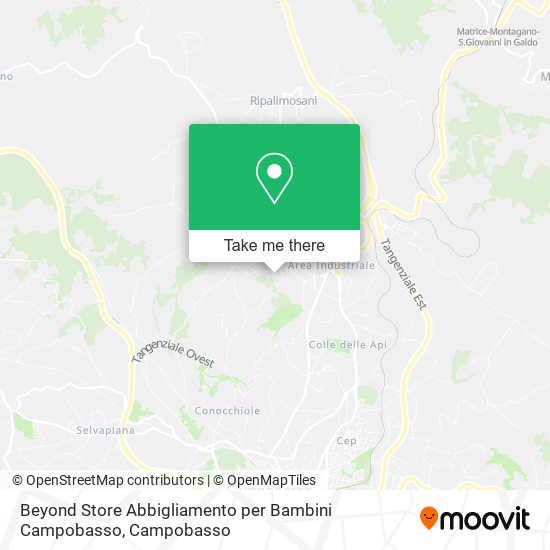 Beyond Store Abbigliamento per Bambini Campobasso map