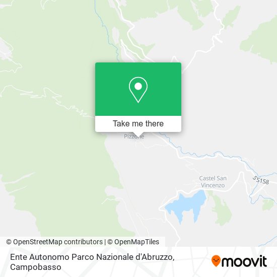 Ente Autonomo Parco Nazionale d'Abruzzo map