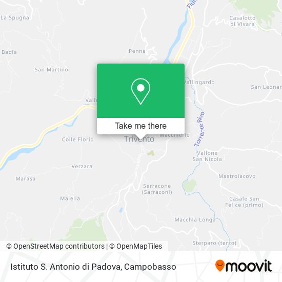Istituto S. Antonio di Padova map
