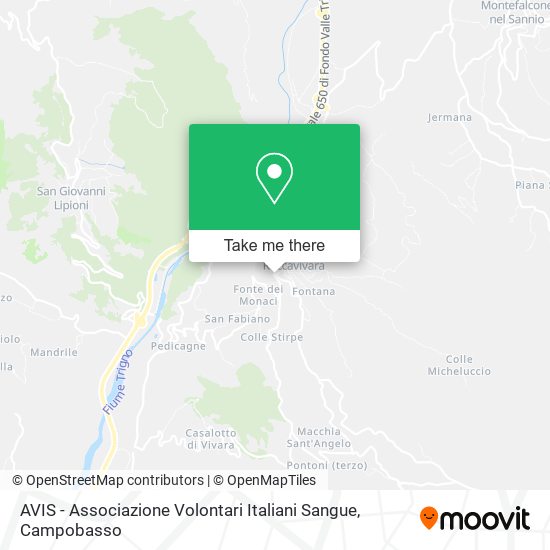 AVIS - Associazione Volontari Italiani Sangue map