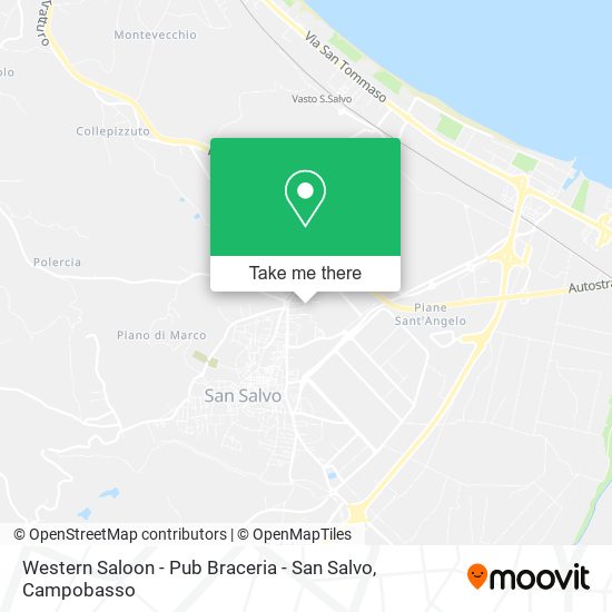 Western Saloon - Pub Braceria - San Salvo map