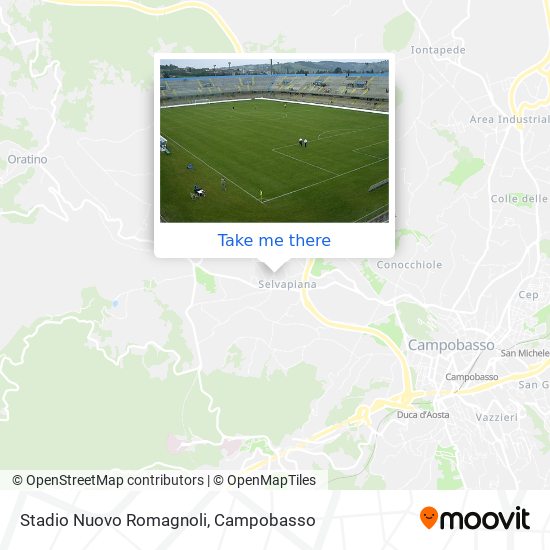 Stadio Nuovo Romagnoli map